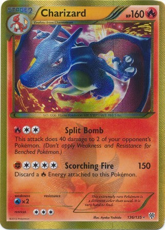 Charizard 136/135 - Pokemon Plasma Storm Secret Rare Card