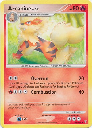 Pokemon Supreme Victors Uncommon Card - Arcanine 50/147