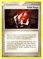 Pokemon EX Unseen Forces Uncommon Card - Solid Rage 92/115