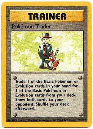Pokemon Basic Rare Card - Trainer Trader 77/102