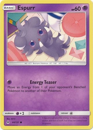 Espurr 44/131 Common - Pokemon Sun & Moon Forbidden Light Card