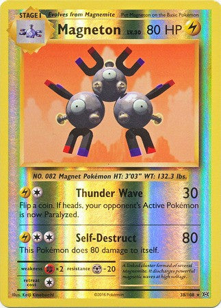 Magneton 38/108 - Reverse Pokemon XY Evolutions Single Card