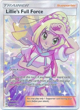 Lillie's Full Force - 230/236 - Full Art Ultra Rare Sun & Moon: Cosmic Eclipse Singles