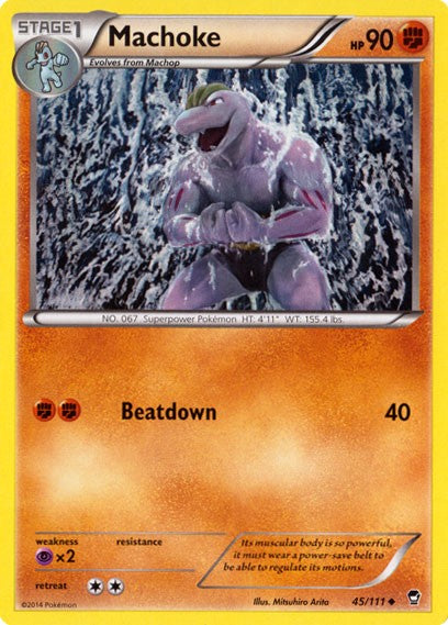 Machoke 45/111 - Pokemon XY Furious Fists Card