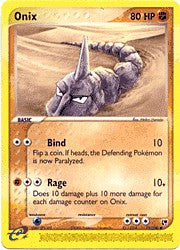 Pokemon Sandstorm Common Card - Onix 71/100