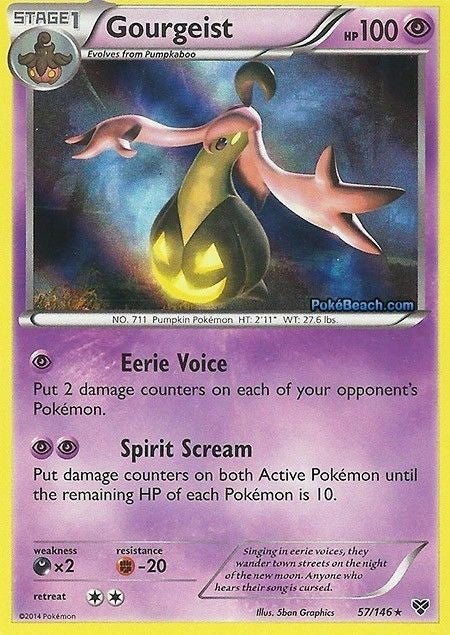Gourgeist 57/146 - Pokemon XY Holo Rare Card