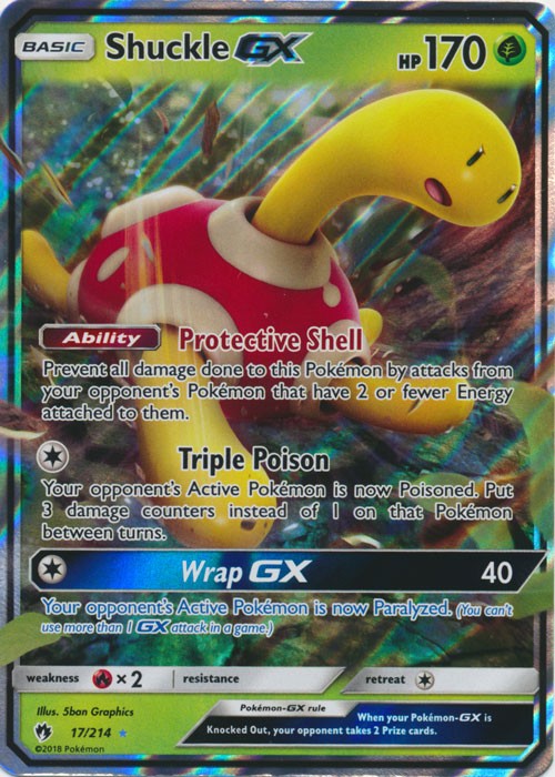 Shuckle GX - 17/214 - Sun & Moon: Lost Thunder Ultra Rare