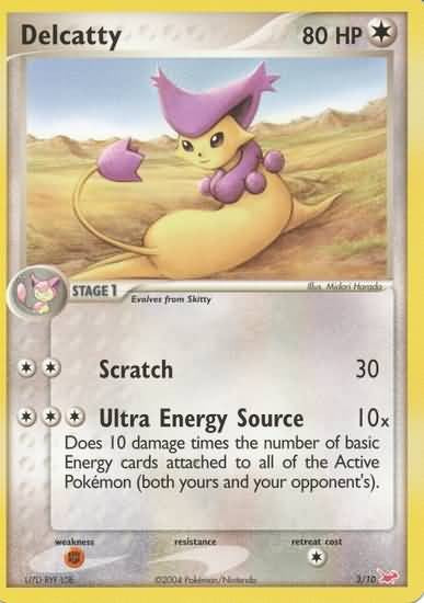 Pokemon Common Promo Single Card - Delcatty 3/10