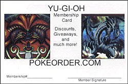 PokeOrder's YuGiOh! 10% Off Member Card