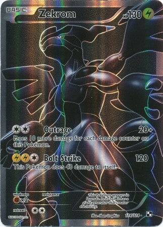 Pokemon Black & White Zekrom 114/114 Ultra Rare Card - Misprint