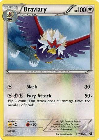 Braviary 112/124 - Pokemon Dragons Exalted Rare Card