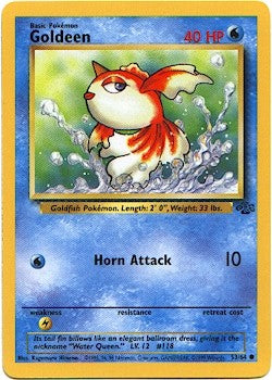 Pokemon Jungle Common Card - Goldeen 53/64