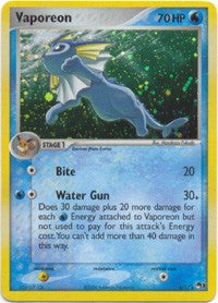Pokemon POP Series 3 Promo Card Vaporeon 6/17 Holo Rare