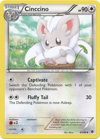 Pokemon Emerging Powers Uncommon Card - Cinccino 85/98