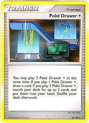Pokemon Diamond and Pearl Stormfront Card - Poke Drawer + (U)