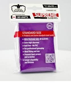 Ultimate Guard Supreme Standard Sized Sleeves - Purple (80 Card Sleeves)