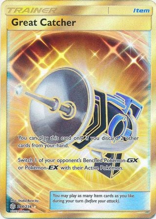Great Catcher - 264/236 - Secret Rare Sun & Moon: Cosmic Eclipse Singles