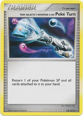 Pokemon Platinum Edition Uncommon Card - Poke Turn 118/127