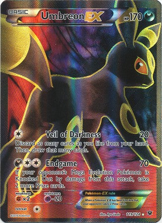 Umbreon EX 119/124 Full Art - Pokemon XY Fates Collide Card