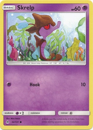 Skrelp 52/131 Common - Pokemon Sun & Moon Forbidden Light Card