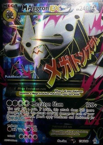 M Aggron EX 154/160 Full Art MEGA - XY Primal Clash Single Card