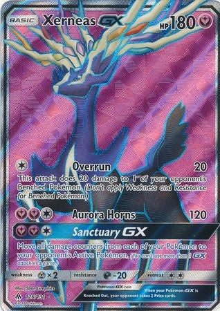 Xerneas GX 126/131 Full Art - Pokemon Sun & Moon Forbidden Light Card