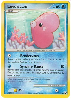 Pokemon Diamond & Pearl Great Encounters - Luvdisc (Common) Card