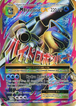 M Blastoise EX 102/108 Full Art - Pokemon XY Evolutions Single Card