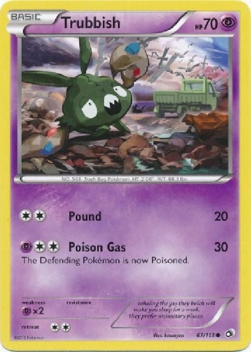 Trubbish 67/113 - Pokemon Legendary Treasures Common Card