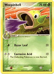 Pokemon EX Fire Red & Leaf Green - Weepinbell