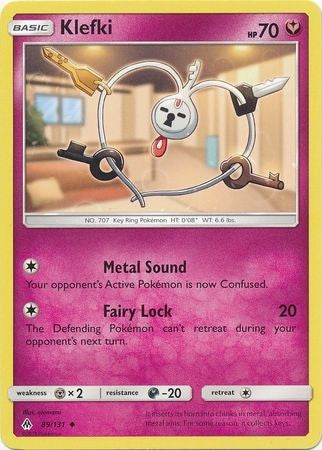 Klefki 89/131 Uncommon - Pokemon Sun & Moon Forbidden Light Card
