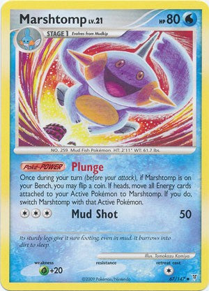 Pokemon Supreme Victors Uncommon Card - Marshtomp 67/147