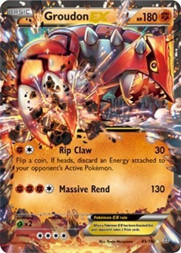 Groudon EX 85/160 Ultra Rare - XY Primal Clash Single Card