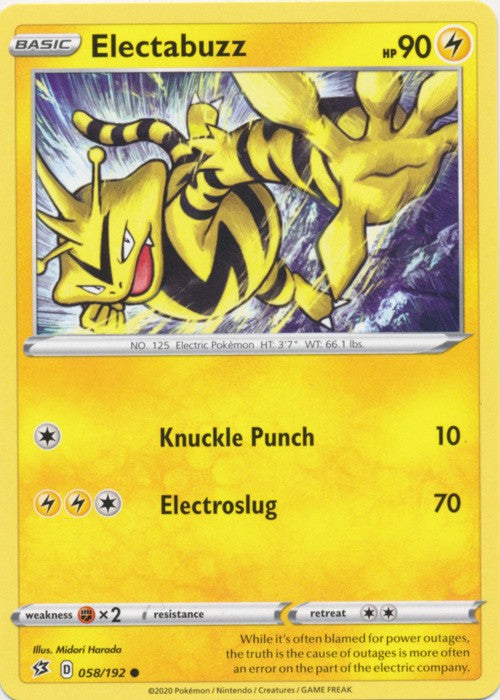 Electabuzz - 058/192 Pokemon » SWSH Rebel Clash Common