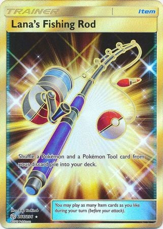 Lana's Fishing Rod - 266/236 - Secret Rare Sun & Moon: Cosmic Eclipse Singles