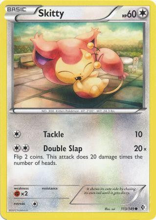 Skitty 113/149 - Pokemon Boundaries Crossed Common Card