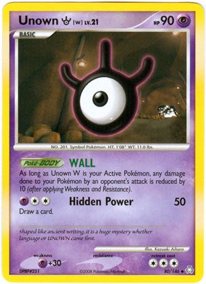 Pokemon Legends Awakened Uncommon Card - Unown W 80/146