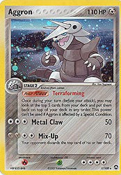 Pokemon EX Power Keepers Holo Rare Card - Aggron 1/108