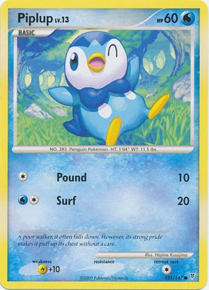 Pokemon Supreme Victors Common Card - Piplup 121/147