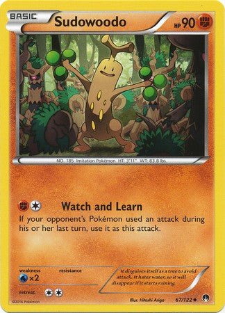 Sudowoodo 67/122 Uncommon - Pokemon XY Breakpoint Card
