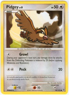 Pokemon Secret Wonders Common Card - Pidgey 99/132