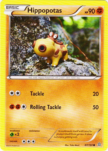 Hippopotas 87/160 - Common Pokemon XY Primal Clash Card
