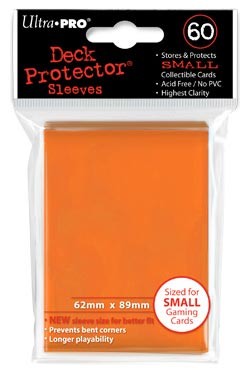 Ultra Pro Small Sized Sleeves - Orange (60 Card Sleeves)