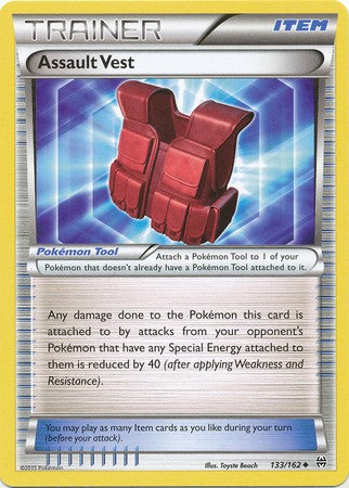 Assault Vest 133/162 Uncommon - Pokemon XY Break Through Card