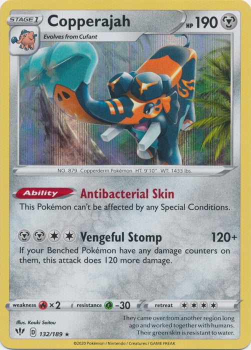Pokemon Darkness Ablaze Copperajah #132 Pokemon Darkness Ablaze Copperajah #132
