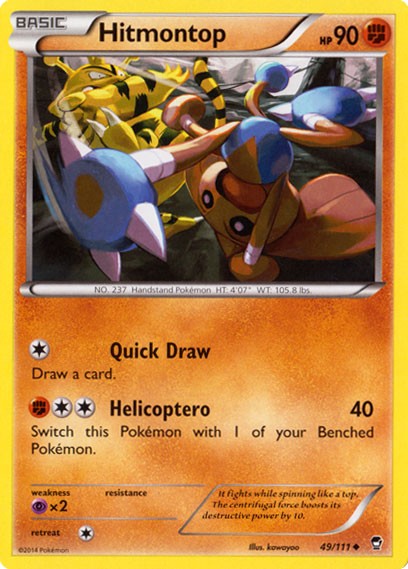 Hitmontop 49/111 - Pokemon XY Furious Fists Card