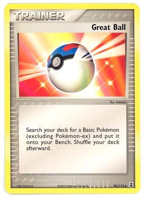 Pokemon EX Delta Species- Great Ball Card