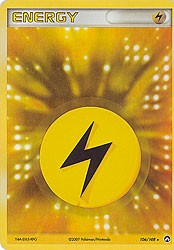 Pokemon EX Power Keepers Rare Card - Lightning Energy 106/108