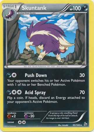 Skuntank 55/106 - Pokemon XY Flashfire Rare Card
