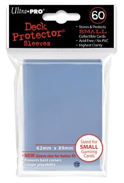 Ultra Pro Small Sized Sleeves - Clear (60 Card Sleeves)